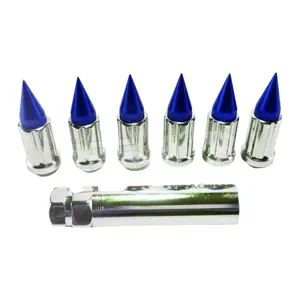 12 x 1.25 mm Spiked Lug Nuts (16 Pack) BLUE (GARAGE SALE)