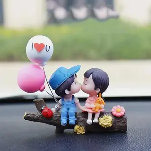 Cartoon Couple Car Ornament, Creative Interior Decoration, Fashion Auto Accessories, Ideal Gift for Girls, Teens & Mother's Day