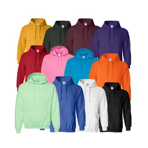 Gildan Men's Hoodie Heavy Blend Pullover Hooded Sweatshirt Kangroo Pouch Menswear Sweaters Tops Casual Long Sleeve Pocket