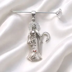 .925 Santa Muerte Pendant