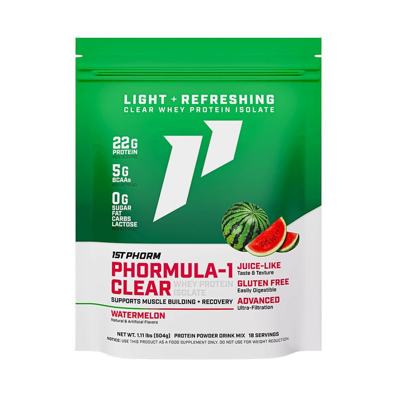 1st Phorm Phormula-1 Clear Whey Protein Isolate Shake Powder, Lactose, Soy, Nut & Gluten-Free, 0g Sugar