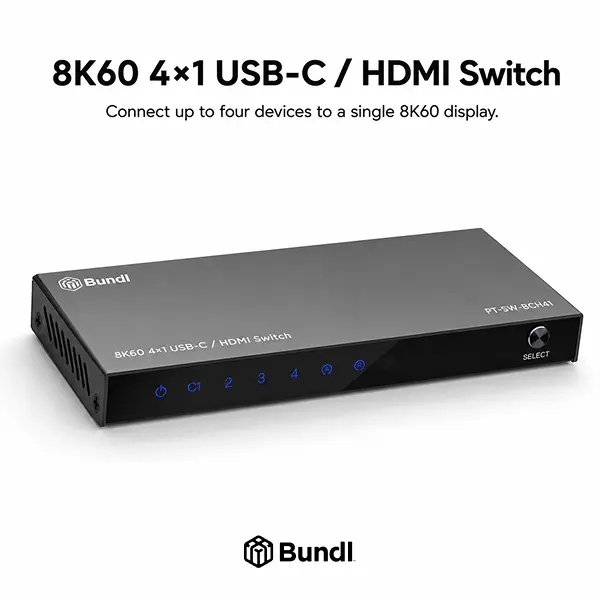 8K60 4×1 USB-C / HDMI Switch