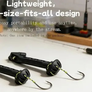 Lightweight Magnetic Fishing Hook Box, Quick-Magnetic Design, Waterproof Durable Material, Portable Single-Hand Operation, Ideal for Outdoor Enthusiasts