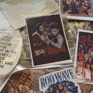 Custom Magnets - Unspecified Product Title with Image of Cards Featuring "Mike Tyson" and "Rod Wave" Themes