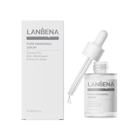 LANBENA Pore Control Gel Serum Bottle - Plant-Based Natural Skincare with Bellis Perennis Extract, Firming, Moisture-Boosting, Skin Repair, Barrier Support for Oil-Prone Skin, 15ml, 36-Month Shelf Life