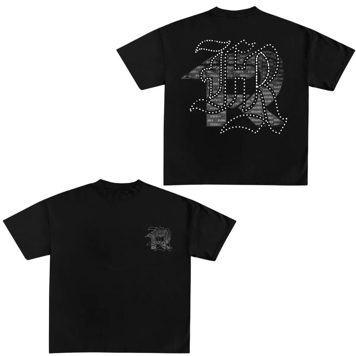 🖤 🎶 🎸 Retro Fuerza Regida Tour Printed T-Shirt, 100% Skin Friendly Pure Cotton Fabric, Soft Comfort Basic Graphic, S-4XL Unisex For Men Women, Classic Latin Music Streetwear Casual Daily Outfit For Concert Fans