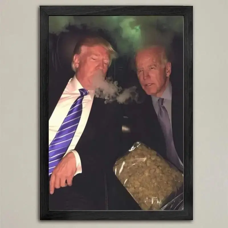 Trump Smoking Prints Poster Poster Unframe