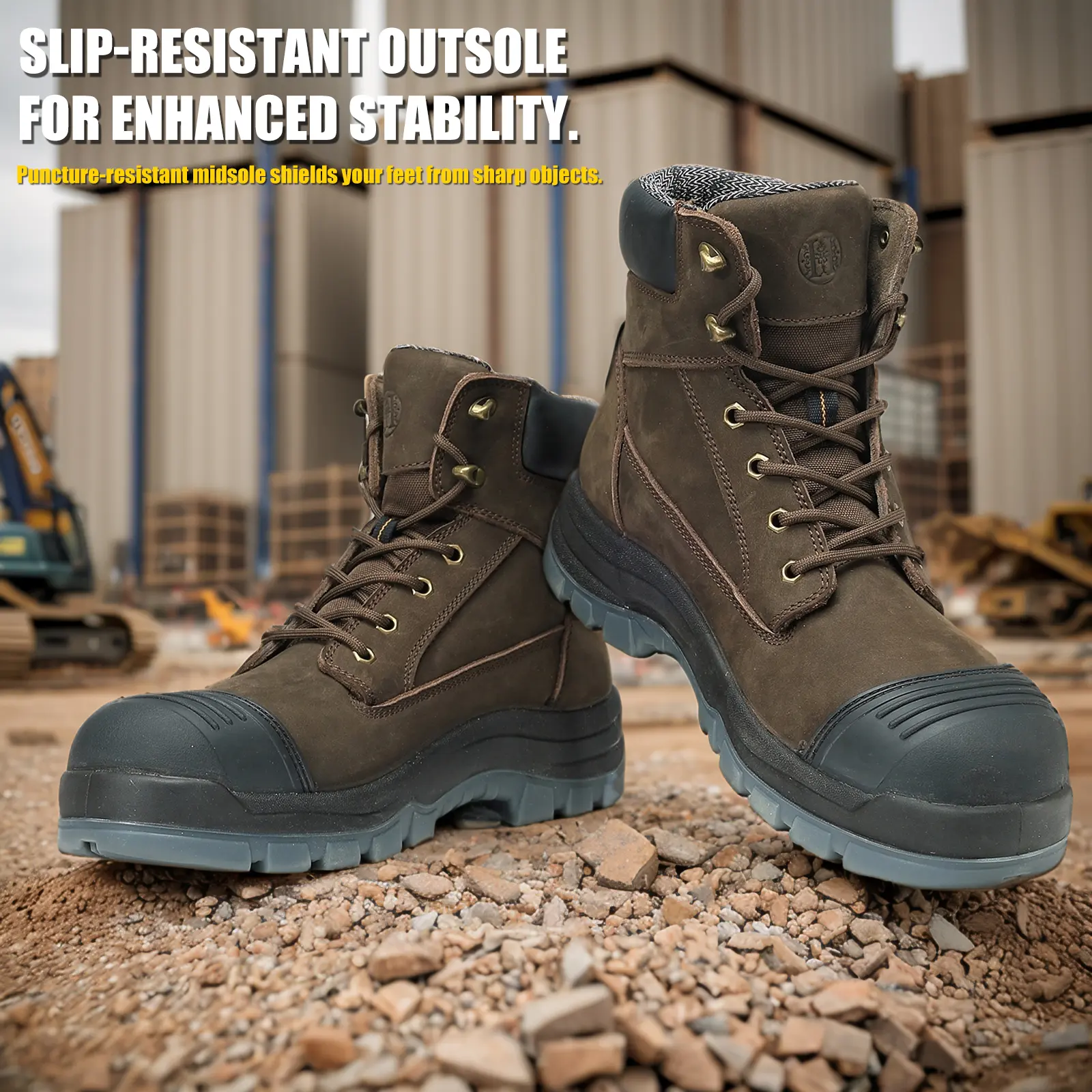 Waterproof Work Boots Composite Toe Non Slip Leather Construction Puncture Men main image 4