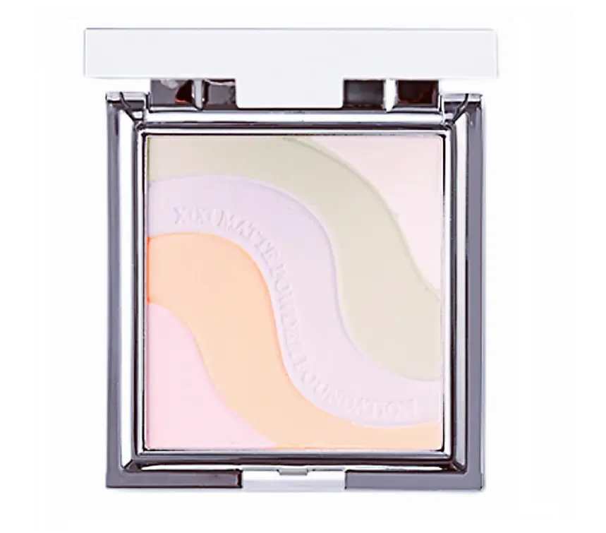 5 Color Pressed Setting Powder,Multi-Colored Pressed Finishing Powder, 5-in-1 Matte Setting Powder Face Makeup, Color Correcting For Even Tone,Reduce Shine, Brighten