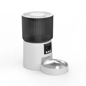 Automatic Cat Feeder with Camera, 1080P HD Video, 2.4G WiFi Smart Pet Feeder with One-Way Audio, 4L Large Capacity, Dual Bowl Design for Cats and Small/Medium Dogs gift water water dispenser