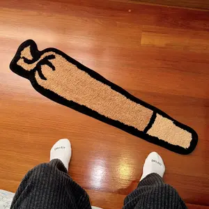 Habitatt Happy Bat Rug for Home Decoration, Designer Rugs, Soft and Fluffy Rugs for Bedroom Living Room Bathroom, Mats Carpets, Home Essentials, Non-slip, Home Decor, Decorative Carpet for Home,Christmas Gifts, Christmas Decoration