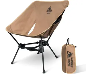 Lightweight Folding Camping Chair, Portable Backpacking Chair with Compact Design, Outdoor Hiking Chair, 330 lbs Capacity