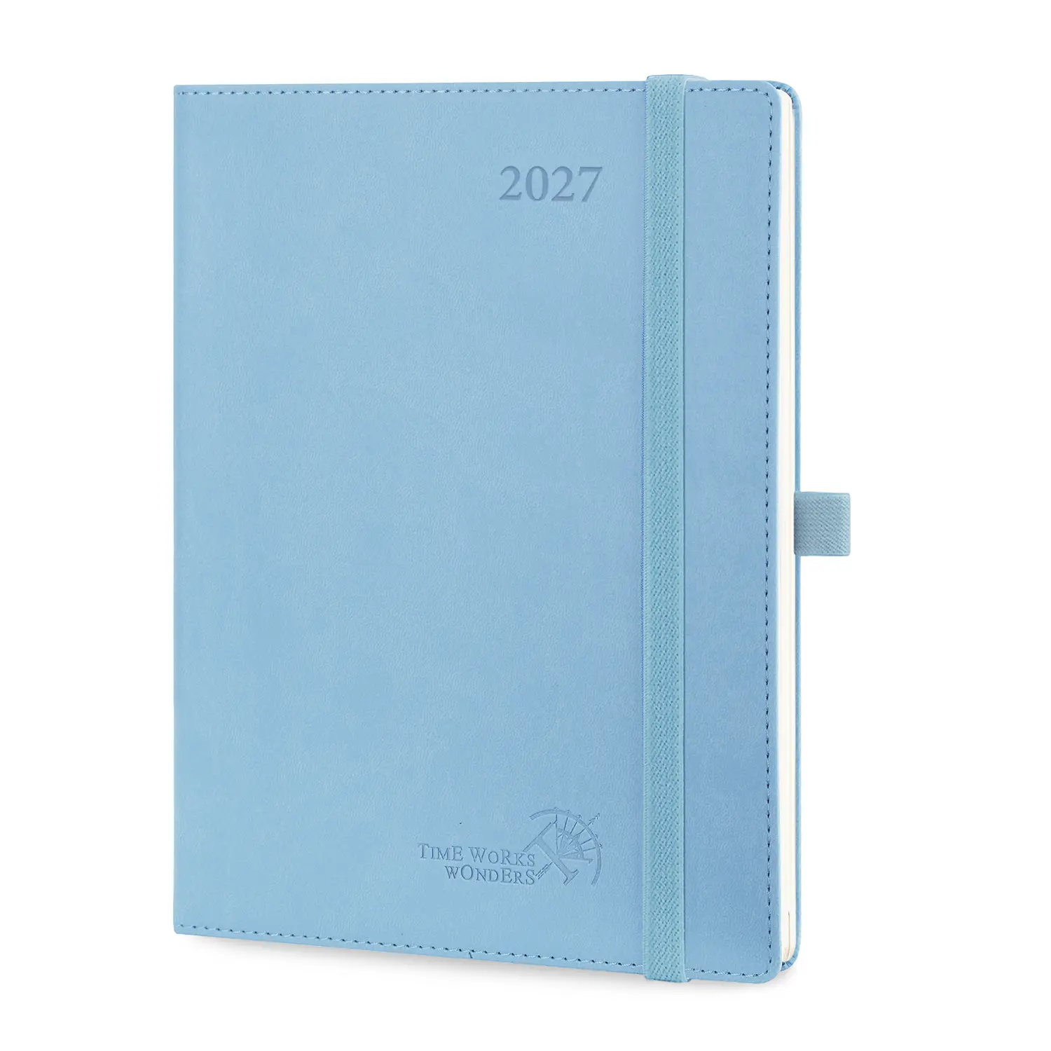 POPRUN 2027 Weekly Planner Softcover Calendar  Planner 6.5x8.5in with Hourly Slots for Time Management Eco-Friendly Sustainable Paper