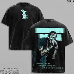 Chester Bennington Legacy Tee – Vintage Acid Wash Heavy Cotton Oversize Unisex Rock Band T-Shirt, Sweatshirt & Hoodie, Retro Y2K Nu Metal Streetwear Top, Linkin'n Parks Music Merch for Fans 2000s Tour Collector Merch II0