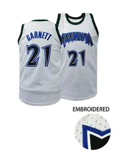 Men's Minnesota #21 Vest High-Quality Comfortable Breathable Basketball Jersey Round Neck Sleeveless Letter Number Embroidery Loose Fit Sportswear