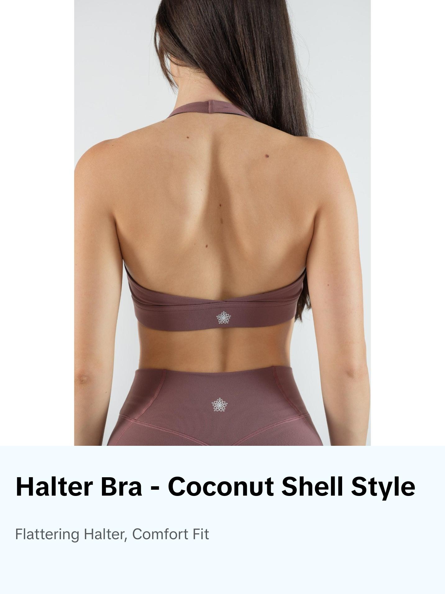 Halter Bra - Coconut Shell