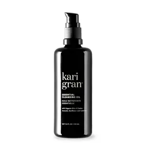 Kari Gran, Essential Cleansing Oil, Organic Oil Cleanser for All Skin Types, Hydrates & Balances, 3.4 fl oz