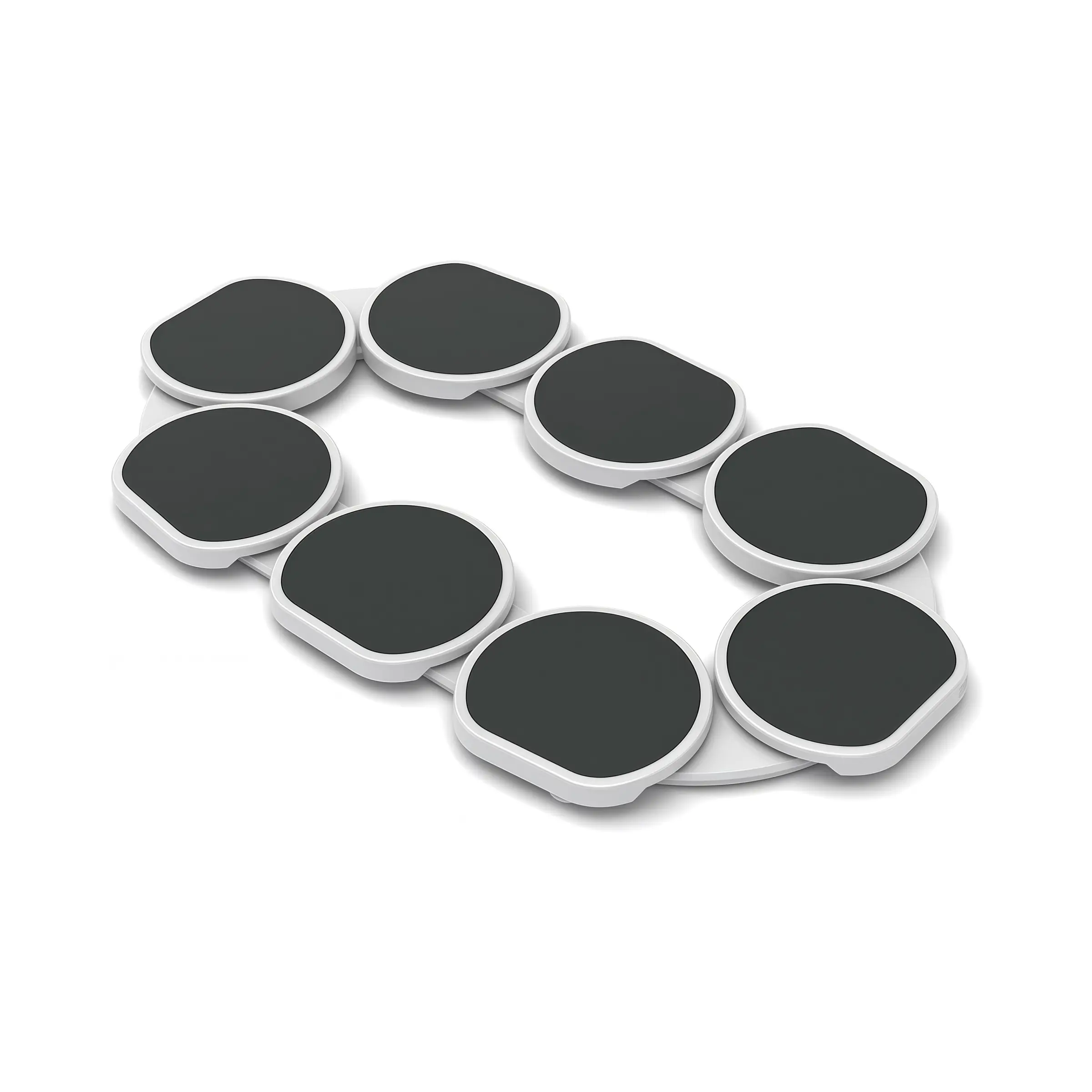 Full Set-Dark Gray-Turntable Expandable for Rectangular & Oblong Tables-Kitchen & Dining Tables-Great Gift! Parties & Gatherings Plates Family