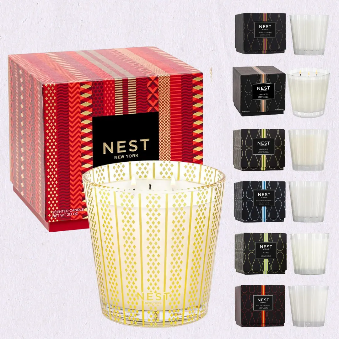 Luxury Scented Candles – 3- Wick 21 oz & 1-Wick 8.1 oz, Clean Long Burn, Elegant Glass Jar, Perfect Gift Idea