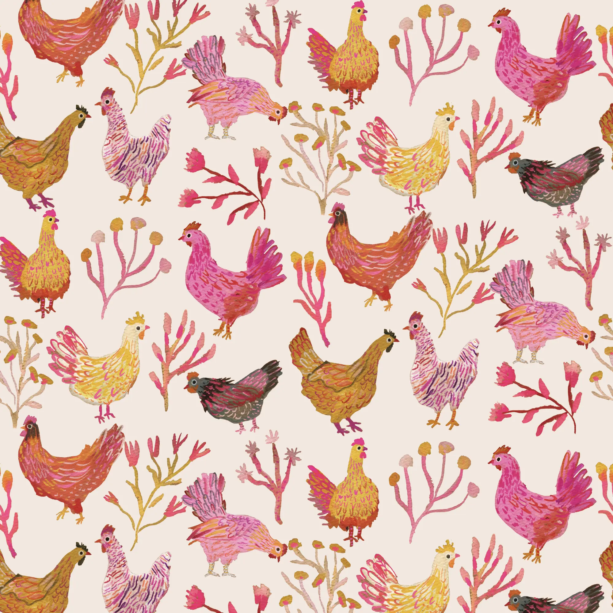 Chickens - Cream