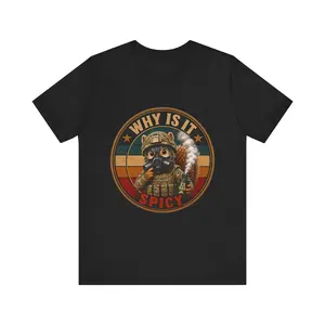 Why Is It Spicy Squirrel Military Graphic Tee