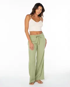 Lagoon Linen-Blend Pant