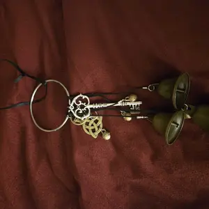 Handmade Iron Witch Bell Wind Chime, Durable Hanging Ornament for Outdoor Home Decor, Festive Gift for Christmas, Halloween, and Thanksgiving #GLOBAL PICKS