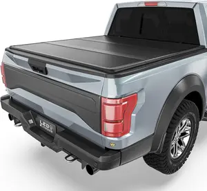 5.5ft Bed FRP Hard Folding Truck Bed Tonneau Cover Fits for 2015-2024 Ford F-150 F150