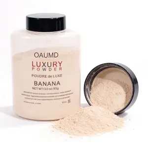 85g Banana Makeup Setting Powder, Oil Control Powder for Oily Skin, Matte Finish with Natural Soft Focus Effect, Perfect for All Day Wear