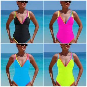 Stop Blending In This Summer! Sleek Open-Back One-Piece Swimsuit |   Sexy & Flattering For Every Beach, Pool & Water Sport Moment!