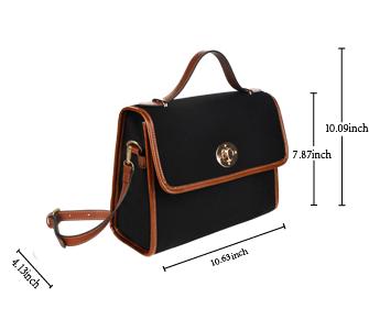 Blue & Brown Ankara Waves Pattern Handbag