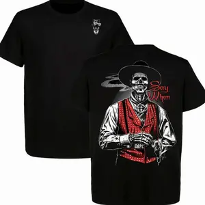 West Death Dealers Collection Tombstone Ghost Town Zombie T-Shirt, Cowboy Shirt, Full Color, Full Size IDF