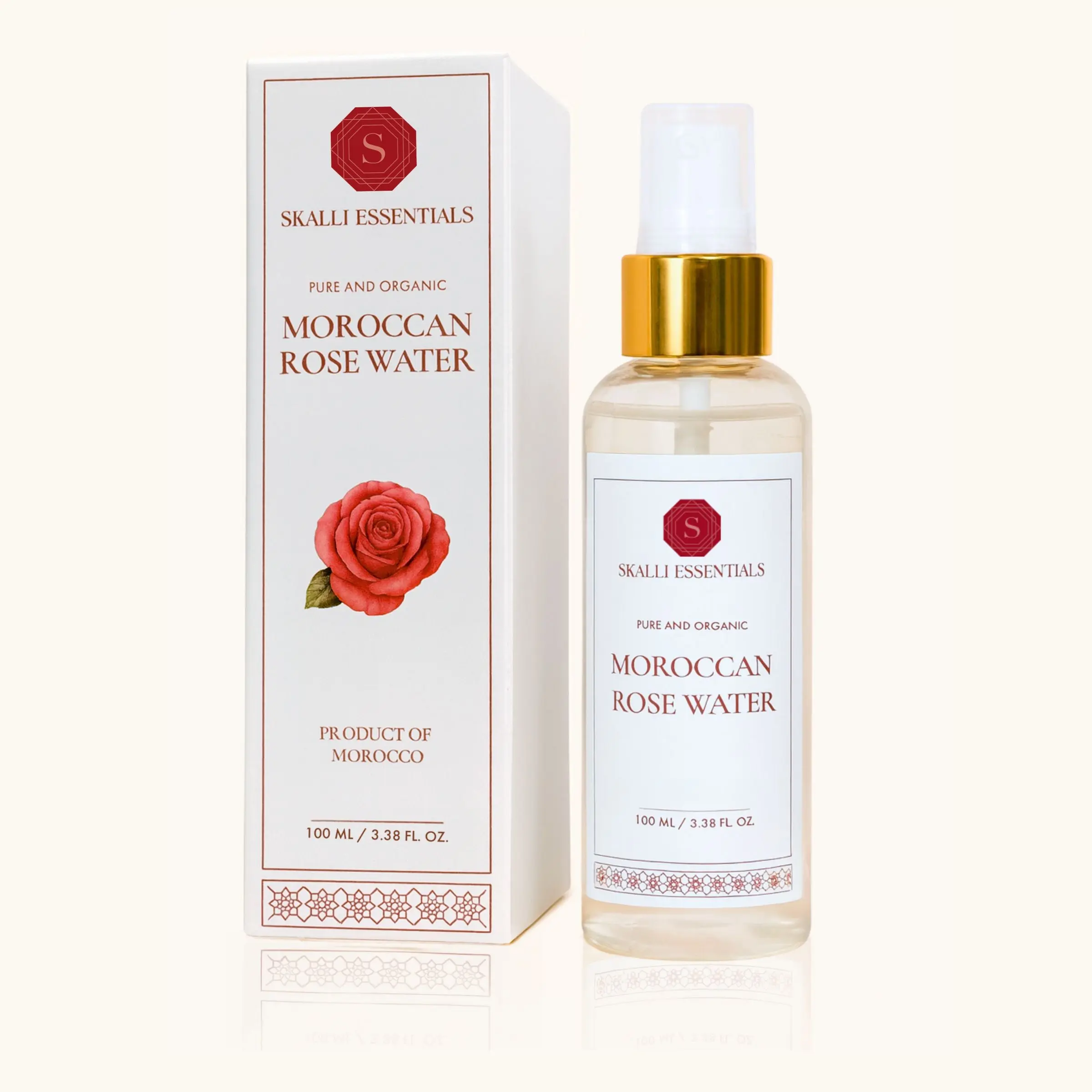 Pure Moroccan Rose Water from Damask Roses | Steam-distilled and Alcohol-free Facial Pure Moroccan Rose Water from Damask Roses | Steam-distilled and Alcohol-free Facial