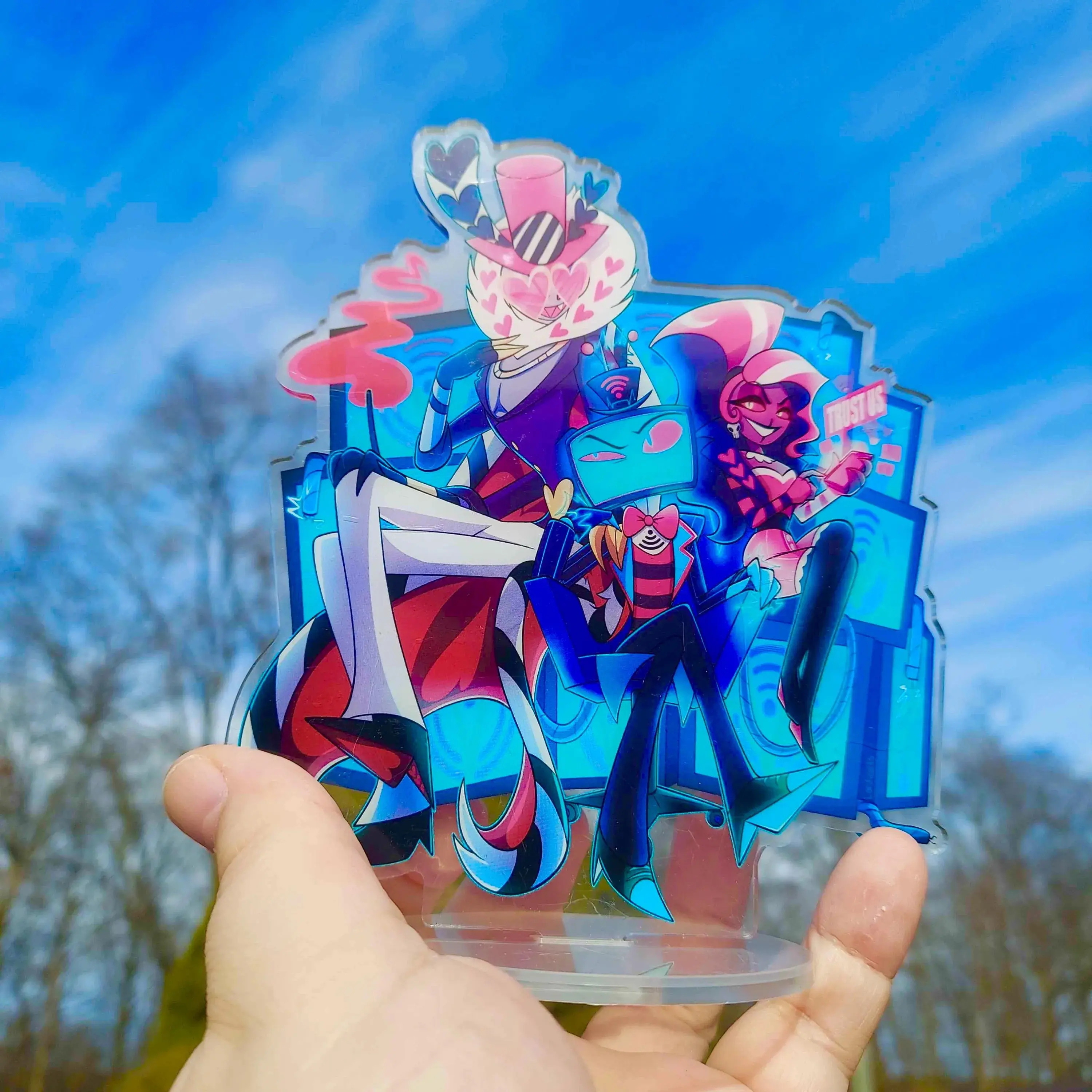 Hazbin Hotel The Vees Standee Acrylic Hazbin Hotel Standees Funny
