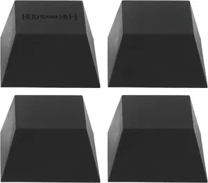 Block  Isolation  - 4-Pack Subwoofer Isolation Pad w/ 37.5 lbs Capacity - Pads for Small Speakers, Speaker Spikes & Turntable Isolation Pads for Reduced Vibration & Resonance