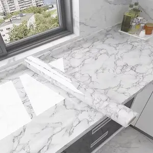 Contact Paper Marble Pattern Wallpaper, Peel and Stick Countertops Backsplash Renter Friendly, Kitchen Wall Decor