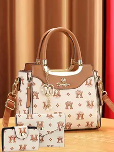 Women's Elegant Handbag Purse & Wristlets & Card Cases, Fashionable Pu Leather Bag Set for Daily Use, Casual Trendy Versatile High-quality Daily Commuting Bag