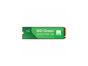 Western Digital Green SN3000 WDS100T4G0E-00CPS0 1 TB Solid State Drive - M.2 2280 Internal - PCI Express NVMe (PCI Express NVMe 4.0 x4) - Notebook, Desktop PC, Computer Device Supported - 150 TB TBW