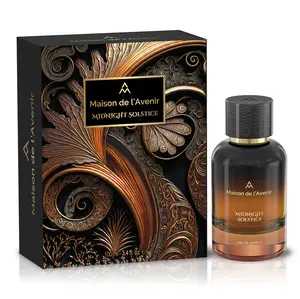 Maison de l'Avenir Midnight Solstice - Long Lasting Perfume - Eau de Parfum - for Men & Women|100 ml | Perfect Gift for Christmas - Oriental Woody - with notes of Magnolia, Leather Oud and Cambodian Oud