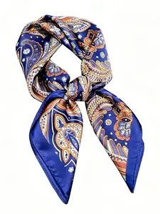Paisley Printed Towel, Elegant Neck Accessory, Neck Scarf Bandana, Multifunctional Fashion Item, Includes Hairband and Belt, Spring and Fall Style
