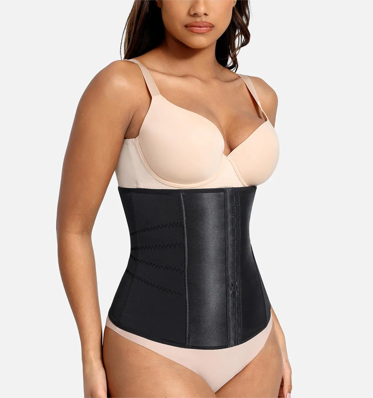 FeelinGirl  Women Mesh Corset Shapewear Tummy Control Shapewear with Steel Fabric Womenswear Fabric Womenswear