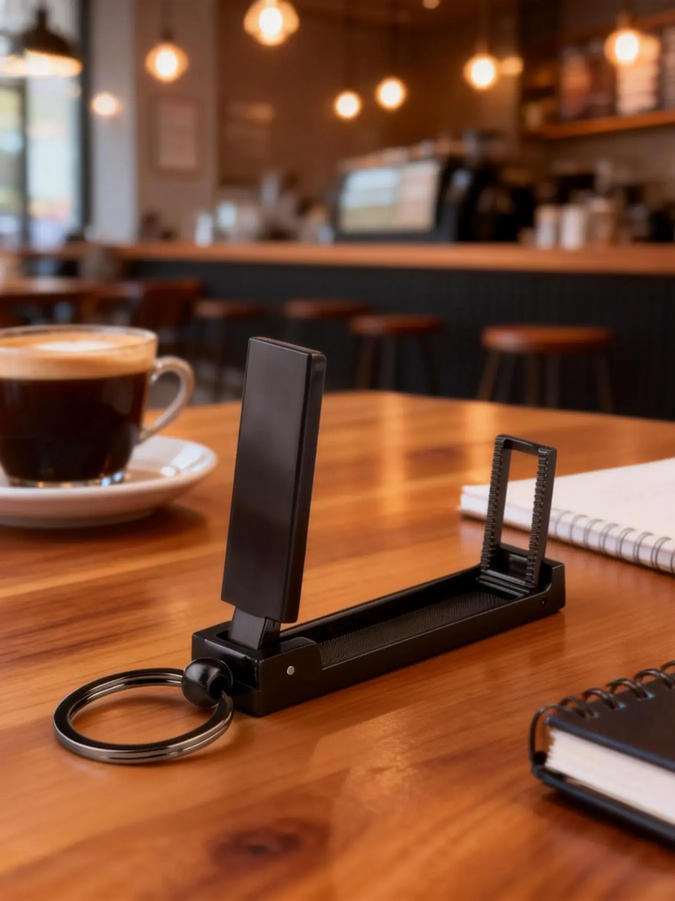 Multifunctional Metal Keychain Phone Stand, Portable and Durable Gadget for All Seasons, Perfect for Bags and Desks