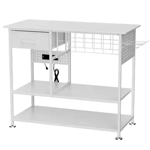 Heat Press Table with Charging Station