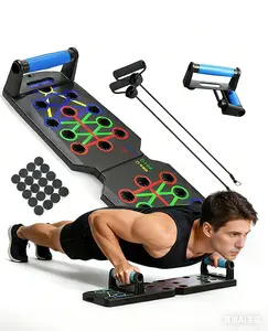 Upgraded Push Up Board, Multi-Function Push Up Bar, Portable Home Fitness Equipment for Fast & Effective Upper Body Strength Training, Easy to Use & Store Workout Gear for Chest, Abdomen, Arm Muscle Building, Ideal for Men & Women Fitness Enthusiasts