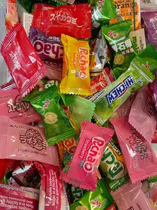 Assorted Asian candy variety box, snacks, Hi chew, Puchao, Milkita and so on