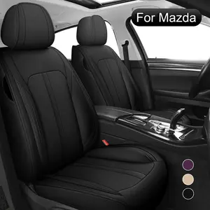 Car Seat Covers Full Set,  Fit for Mazda 3, 6, CX-5, CX-3, CX-9, CX-30, CX-50, CX-70, NAPPA Leather Car Seat Cushion, Car Front Back Seat Covers, Universal Car Seat Protector