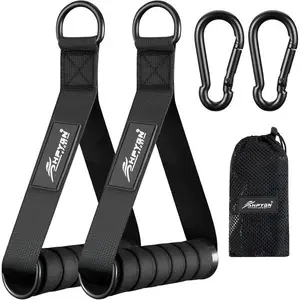 Replacement Exercise Handles for Resistance Bands, Home Gym Equipment for Strength Training, Pilates and Yoga