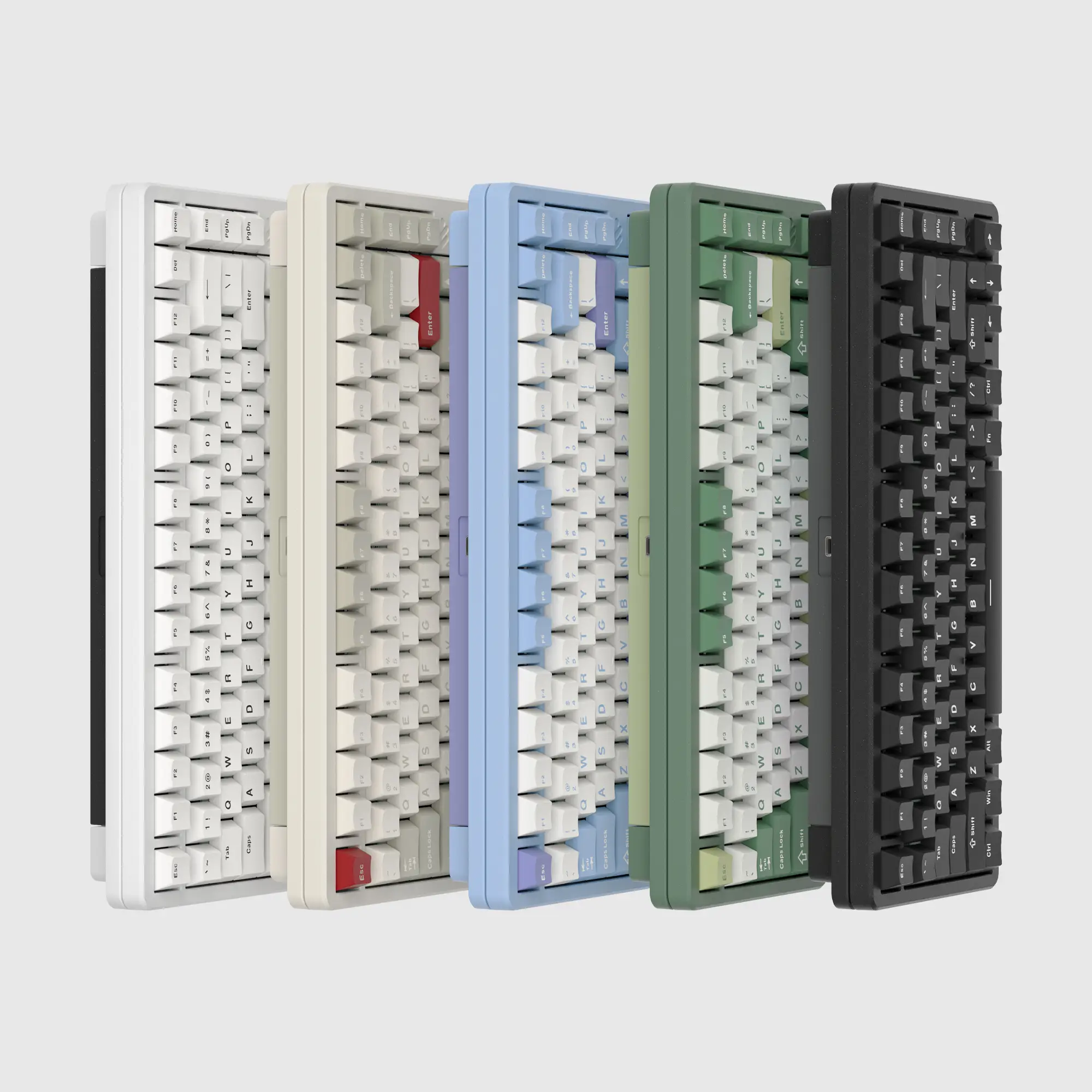 Womier SK75 75% VIA Support Wireless Aluminum Custom Keyboard Wired/2.4GHz Wireless/Bluetooth Tri-Modes mechanical custom keyboard