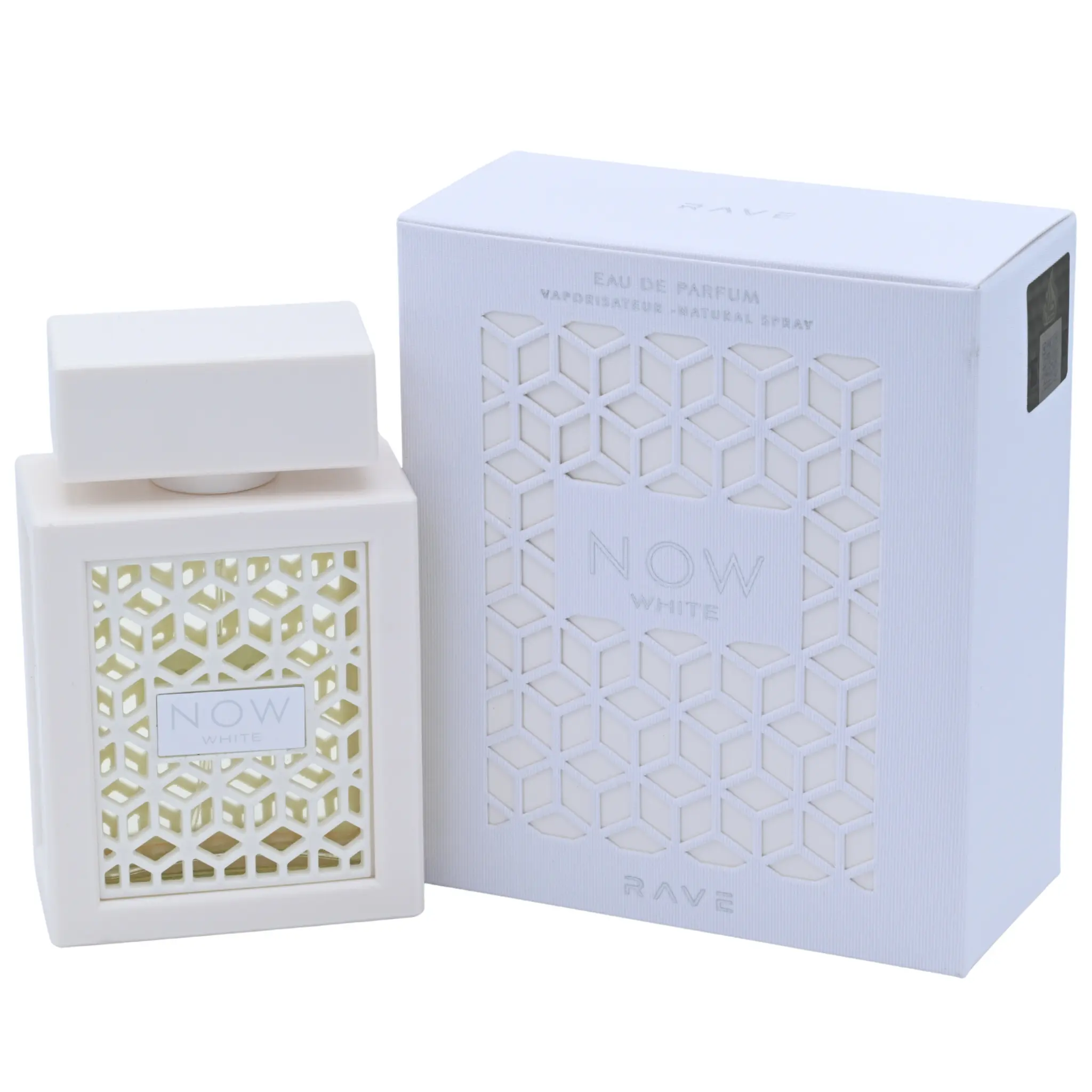 Now White Rave by Lattafa perfume unisex EDP 3.3 / 3.4 oz New in Box