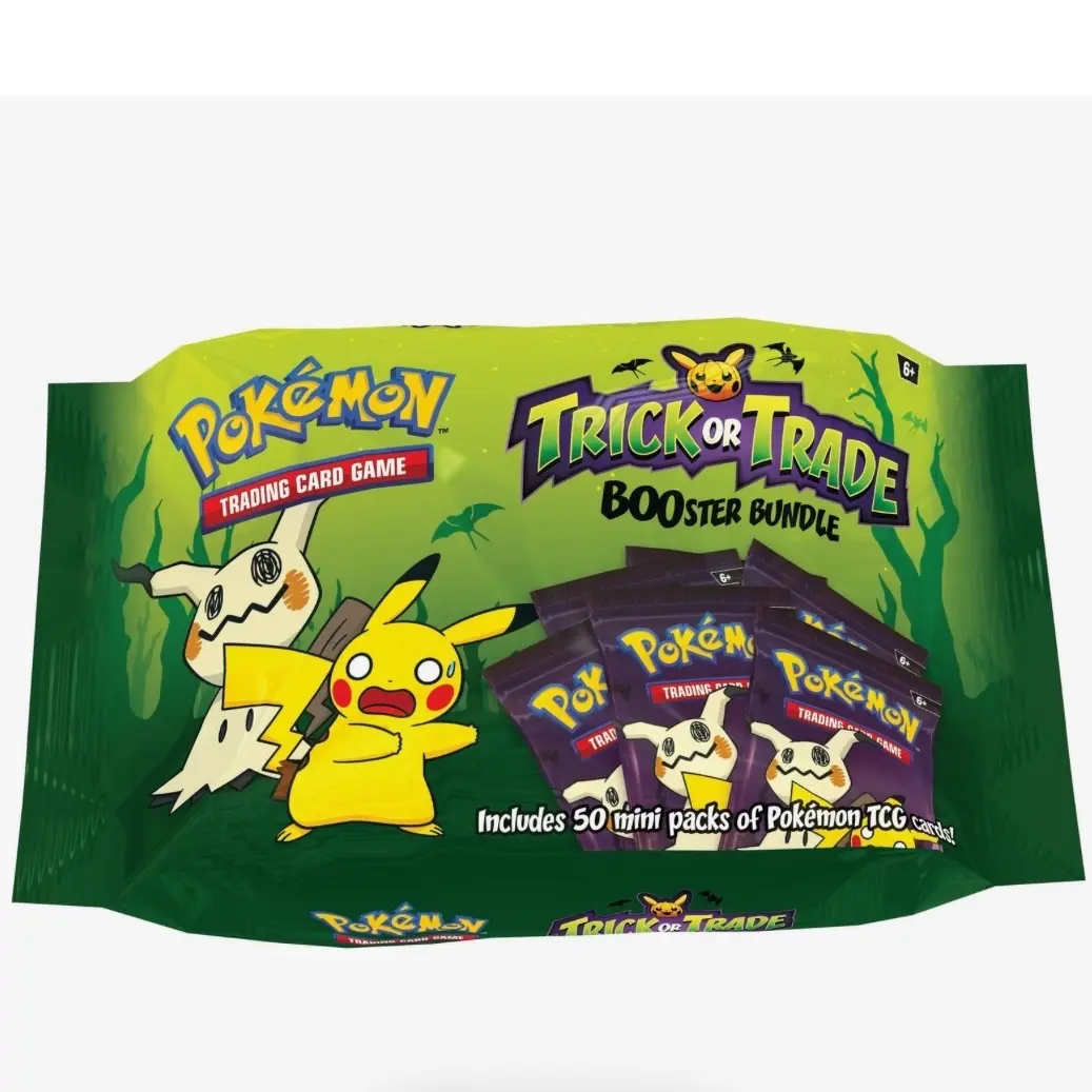 Pokemon Trading Card Game: Trick or Trade Booster Bundle - Board Game, Cards, and Accessories